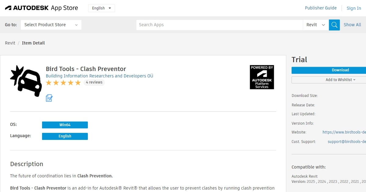 Bird Tools - Clash Preventor - featured BIM software image